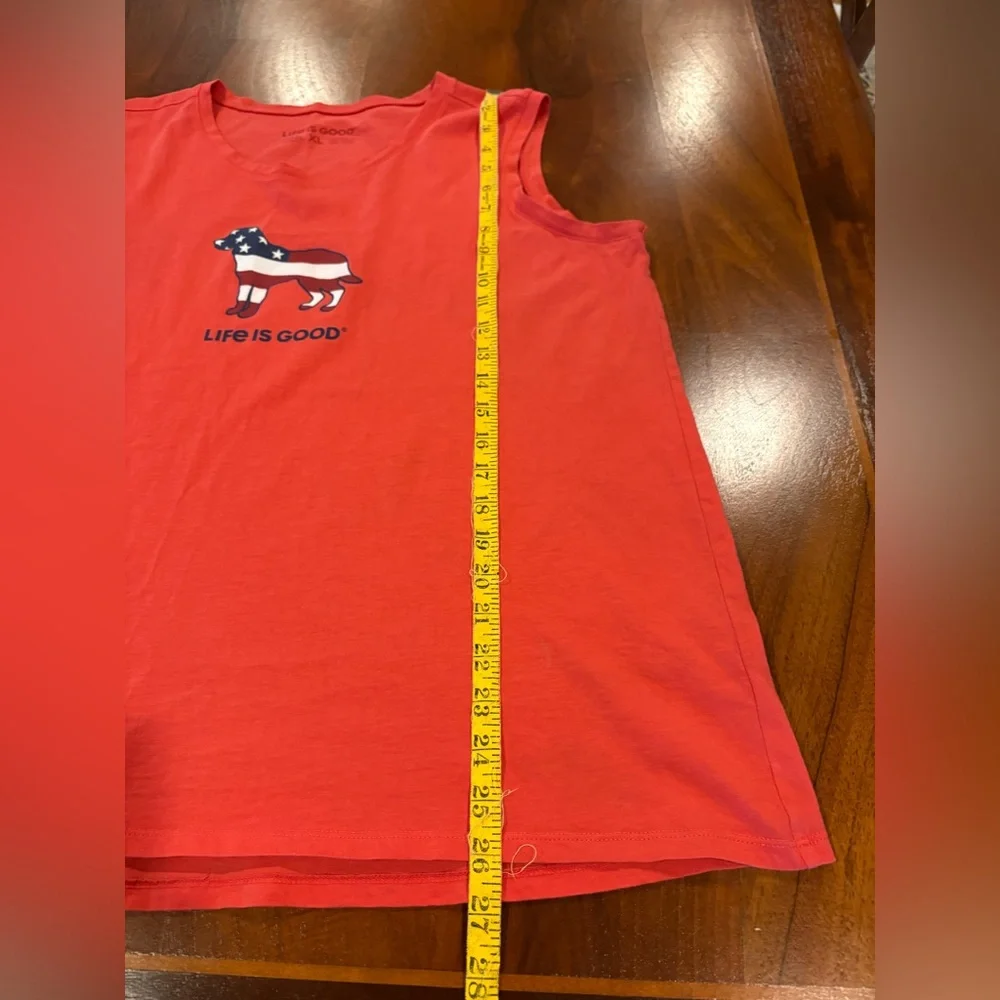 Life Is Good Red Patriotic Tank Top, size xl, by Life is good - Picture 7 of 7